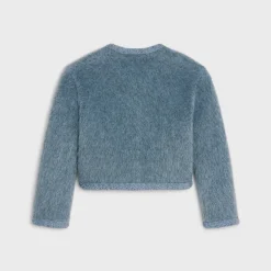 Cardigan in brushed mohair