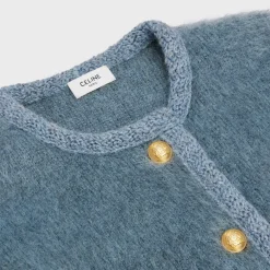 Cardigan in brushed mohair
