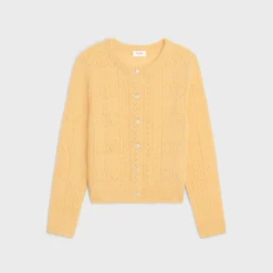cardigan in Shetland pointelle