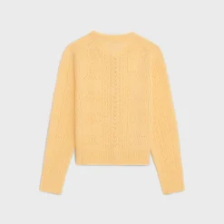 cardigan in Shetland pointelle