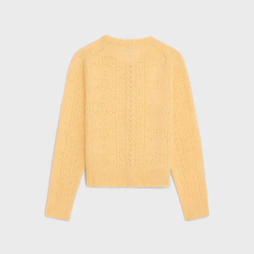 cardigan in Shetland pointelle