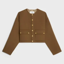 cardigan in wool cloth