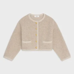 CARDIGAN JACKET IN ALPACA WOOL