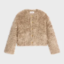 cardigan jacket in bouclé mohair