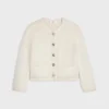 Cardigan jacket in brushed mohair