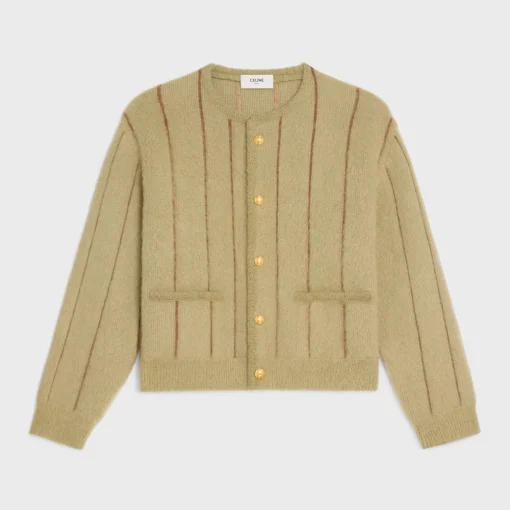 cardigan jacket in brushed mohair