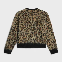 cardigan jacket in brushed mohair