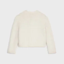 Cardigan jacket in brushed mohair