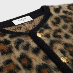 cardigan jacket in brushed mohair
