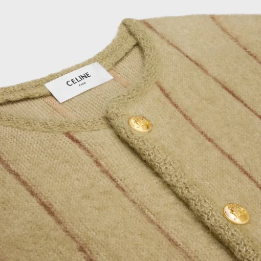cardigan jacket in brushed mohair