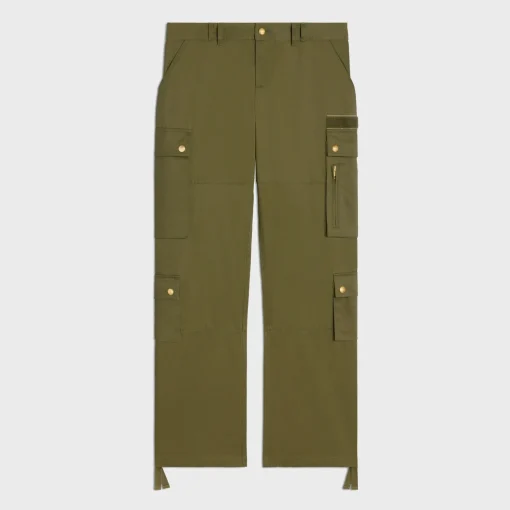 cargo pants in cotton linen