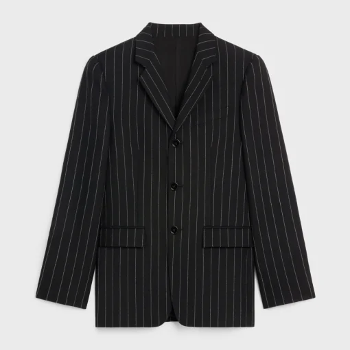 carnaby jacket in striped virgin wool