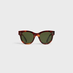Cat Eye S003 Sunglasses in Acetate with Mineral Glass Lenses