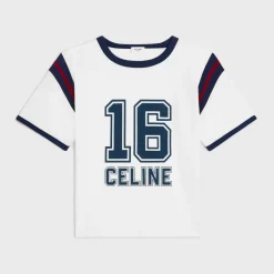 celine 16 boxy t-shirt in cotton jersey