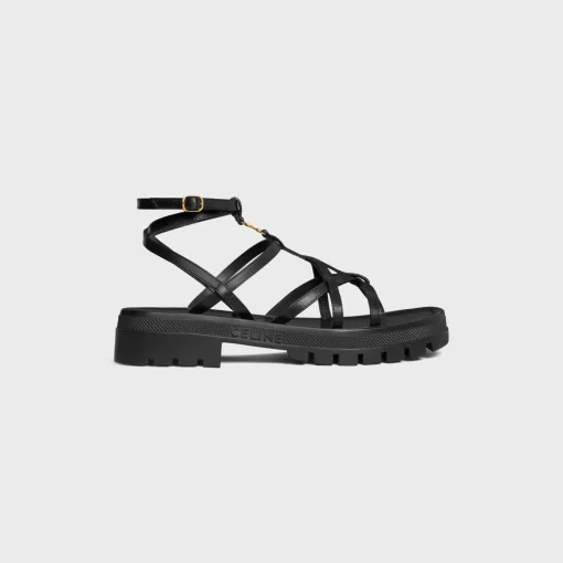 CELINE - CLEA TRIOMPHE STRAPPY SANDAL in CALFSKIN - VEGETAL TANNING