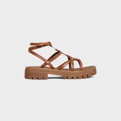 CELINE - CLEA TRIOMPHE STRAPPY SANDAL in CALFSKIN - VEGETAL TANNING