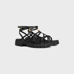 CELINE - CLEA TRIOMPHE STRAPPY SANDAL in CALFSKIN - VEGETAL TANNING