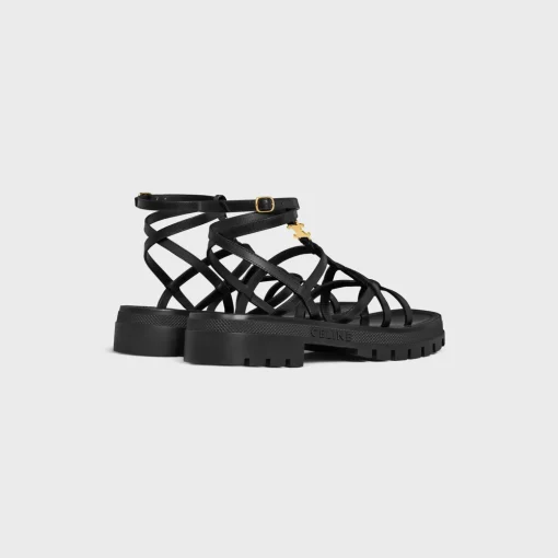 CELINE - CLEA TRIOMPHE STRAPPY SANDAL in CALFSKIN - VEGETAL TANNING