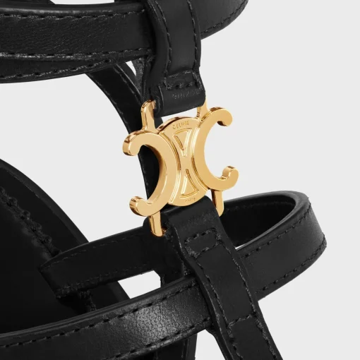 CELINE - CLEA TRIOMPHE STRAPPY SANDAL in CALFSKIN - VEGETAL TANNING