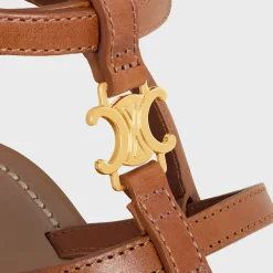 CELINE - CLEA TRIOMPHE STRAPPY SANDAL in CALFSKIN - VEGETAL TANNING