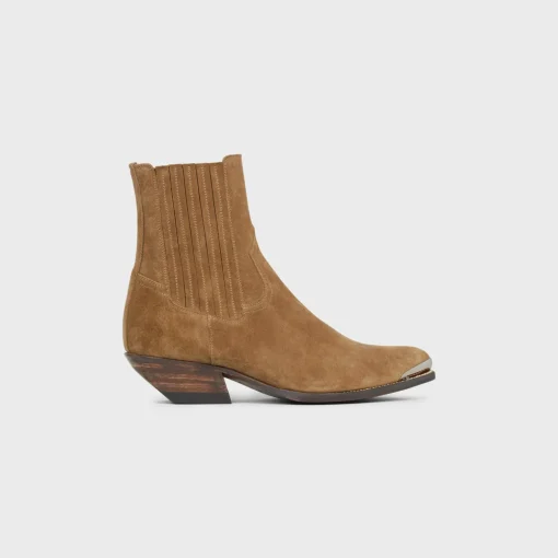 CELINE - CRUISER BOOTS CHELSEA BOOT in Suede Calfskin