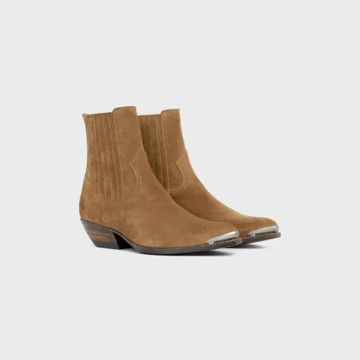 CELINE - CRUISER BOOTS CHELSEA BOOT in Suede Calfskin