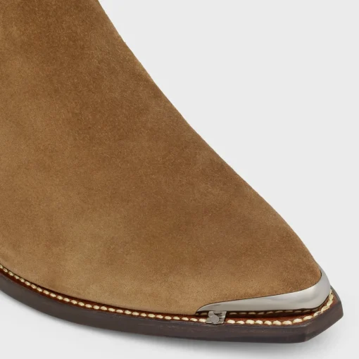 CELINE - CRUISER BOOTS CHELSEA BOOT in Suede Calfskin