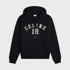 celine 16 loose hoodie in COTTON FLEECE