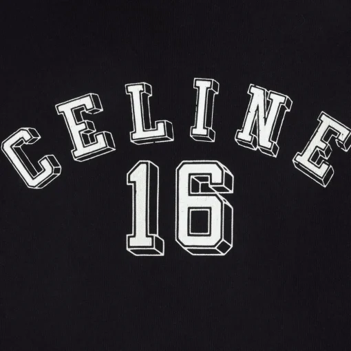 celine 16 loose hoodie in COTTON FLEECE