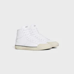 CELINE ALAN AS-02 MID LOW LACE-UP SNEAKER in CALFSKIN