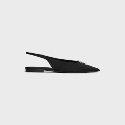 CELINE ALMA TRIOMPHE FLAT SLINGBACK in GROS-GRAIN