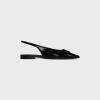 CELINE ALMA TRIOMPHE FLAT SLINGBACK in PATENT CALFSKIN