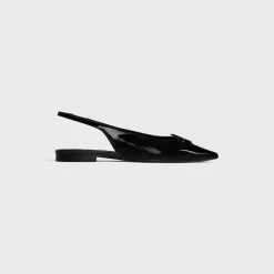 CELINE ALMA TRIOMPHE FLAT SLINGBACK in PATENT CALFSKIN