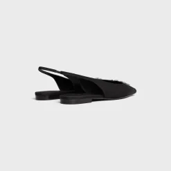CELINE ALMA TRIOMPHE FLAT SLINGBACK in GROS-GRAIN