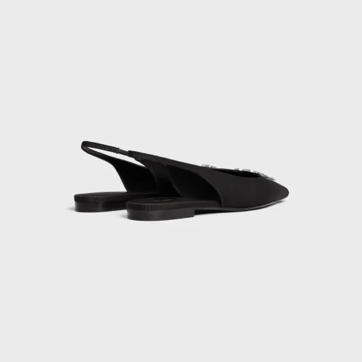 CELINE ALMA TRIOMPHE FLAT SLINGBACK in GROS-GRAIN
