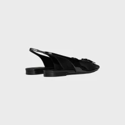 CELINE ALMA TRIOMPHE FLAT SLINGBACK in PATENT CALFSKIN