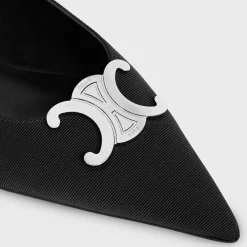 CELINE ALMA TRIOMPHE FLAT SLINGBACK in GROS-GRAIN