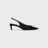 CELINE ALMA TRIOMPHE SLINGBACK in GROS-GRAIN