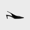 CELINE ALMA TRIOMPHE SLINGBACK in GLOSSY CALFSKIN