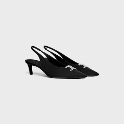 CELINE ALMA TRIOMPHE SLINGBACK in GROS-GRAIN