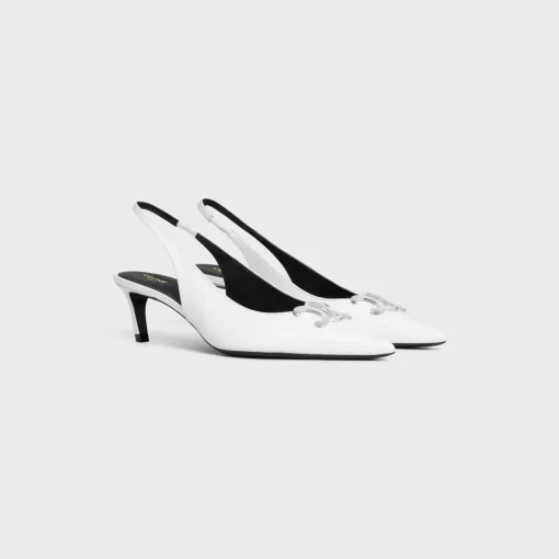 CELINE ALMA TRIOMPHE SLINGBACK in GLOSSY CALFSKIN