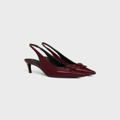 CELINE ALMA TRIOMPHE SLINGBACK in PATENT CALFSKIN
