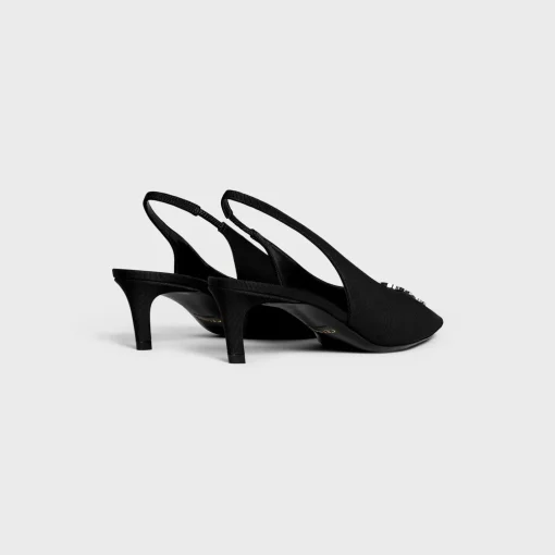 CELINE ALMA TRIOMPHE SLINGBACK in GROS-GRAIN