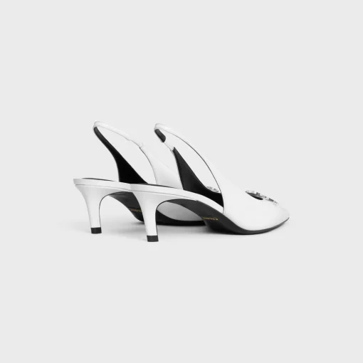 CELINE ALMA TRIOMPHE SLINGBACK in GLOSSY CALFSKIN