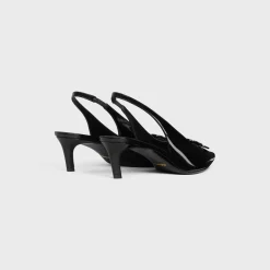 CELINE ALMA TRIOMPHE SLINGBACK in PATENT CALFSKIN