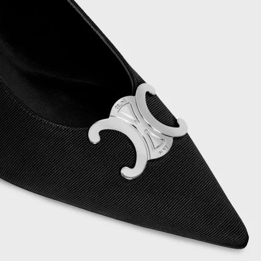 CELINE ALMA TRIOMPHE SLINGBACK in GROS-GRAIN