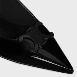 CELINE ALMA TRIOMPHE SLINGBACK in PATENT CALFSKIN