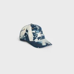 celine baseball cap in cotton and denim