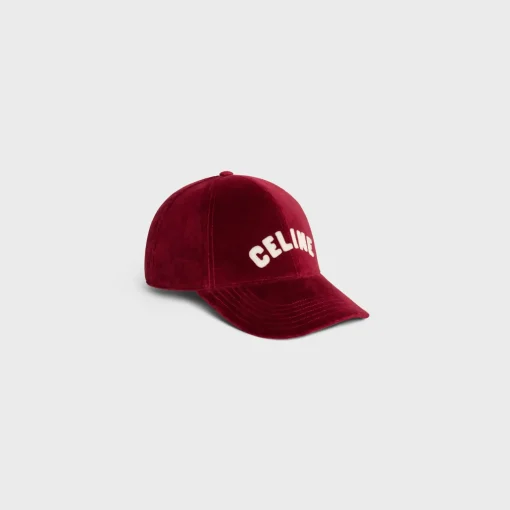 celine baseball cap in cotton velvet