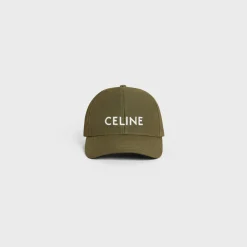 celine baseball cap in cotton